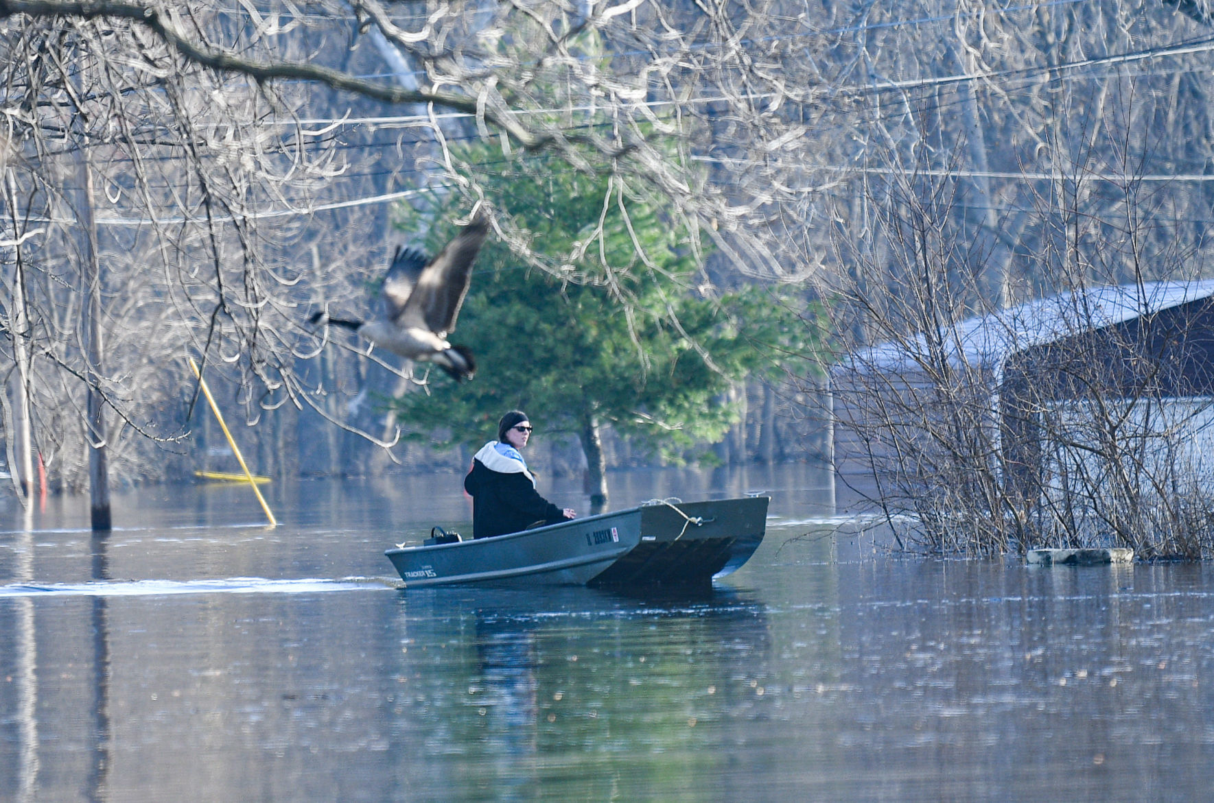 Flooding on Campbell's Island